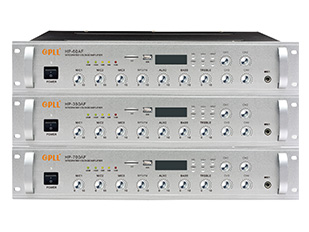Six partition volume independently adjust MP3 power amplifier  HP-60AF/100AF/160AF/180AF/250AF/350AF/500AF/700AF